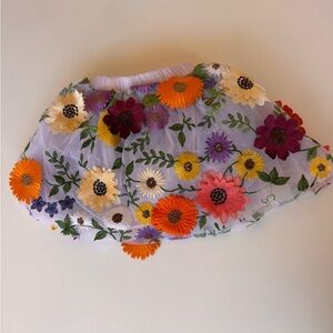 Floral Embroidered 4T Skirt